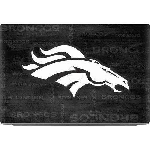 NFL Denver Broncos Black & White Dell XPS Skin